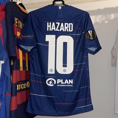 Chelsea 2018/19 Nike Home Football Shirt Eden Hazard 10 UEL Final Mens Small