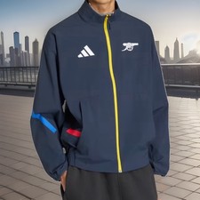 Adidas Arsenal Football Club Men s Z. N.E Anthem Jacket Size L Navy NWT 120