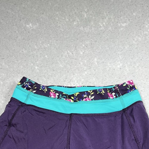 Ivivva by Lululemon Girls Youth Size 10 Purple Speedy Brief Lined Run Shorts - Picture 3 of 13