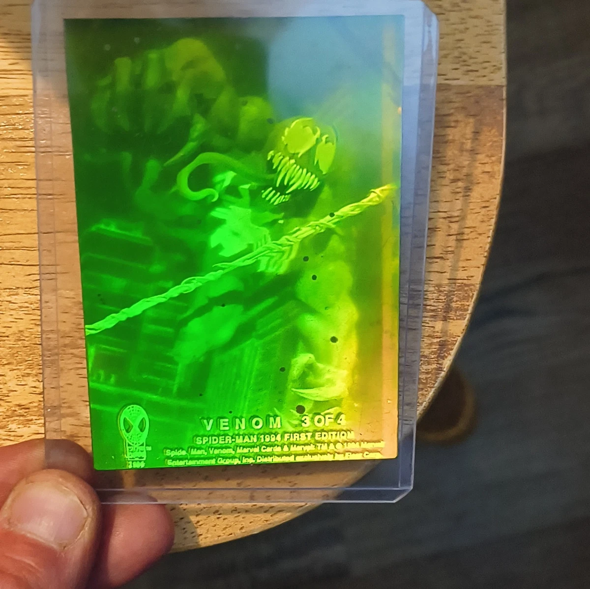 Spiderman Venom Hologram In Spider-Man Trading Card Singles for