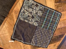 NWT Jos. A Bank Navy 4 Pattern Pocket Square 