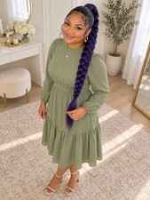 Purple Braiding Hair Extensions 2 Packs Long Synthetic Hair Cosplay Box Braids