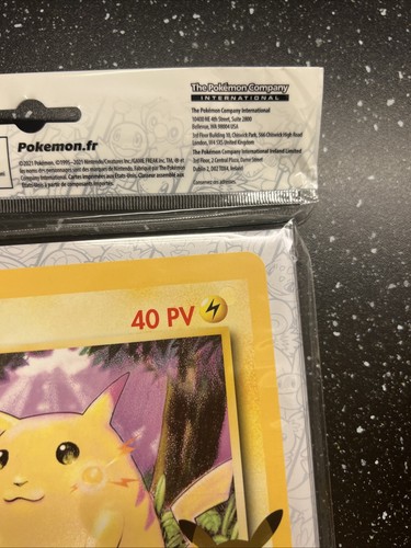 Album Classeur De Collection Cartes Pokémon Jumbo 25 Ans Célébration + Pikachu - Zdjęcie 8 z 12