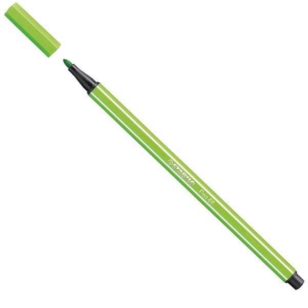 Pennarello Pen 68 Stabilo - 1 mm - 68/33 (Verde Conf. 10)