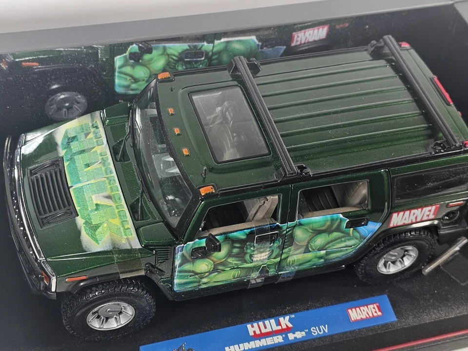 Литая модель автомобиля внедорожник Maisto 1:18 Marvel Hulk Hummer H2 - Изображение 2 из 4