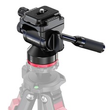 1 PC Tripod Fluid Head Aluminum Video Pan Tilt 1/4 Quick Release