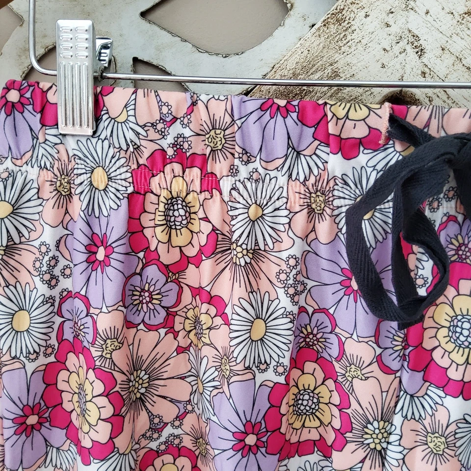 Casa de muñecas para mujer con cordón cintura elástica pijama pantalones cortos ropa para dormir floral Foto 2 de 3