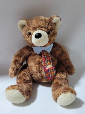 TY Fathers Day #1 Dad Beanie Baby Plush Bear 7.5'' H