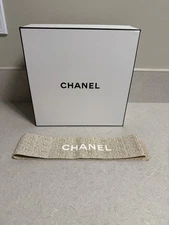 BNW CHANEL EMPTY BOX WITH 2023 HOLIDAY RIBBON 8.75”x8.75”x4”