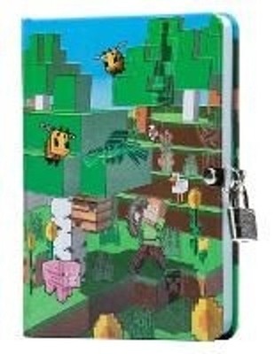 Minecraft: Mobs Glow-In-The-Dark Lock & Key Diary by Insights (English) Hardcove