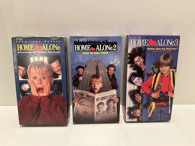 Home Alone Trilogy 1,2, & 3 Lot Of 3 (VHS) Macaulay Culkin, Joe Pesci Tested