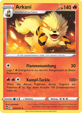 Arkani / Pokémon Karte / Deutsch / Silberne Sturmwinde / Nonholo