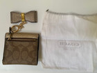 COACH signature embossed Snap Closure Wallet w/Matching Key Chain & Coach Bag — photo 5