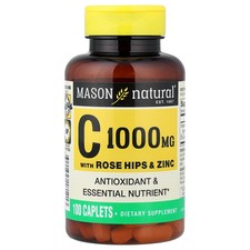 Vitamin C with Rose Hips  Zinc, 100 Caplets