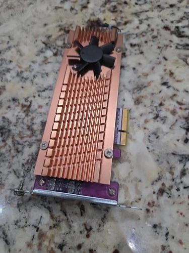 QNAP QM2-2P-244A Dual M.2 22110/2280 Pcie SSD Expansion Card (PCIe Gen2 X4), Low