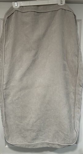 Lovesac Sactional Sky Grey Corded Velvet Standard Back Pillow Cover Excellent