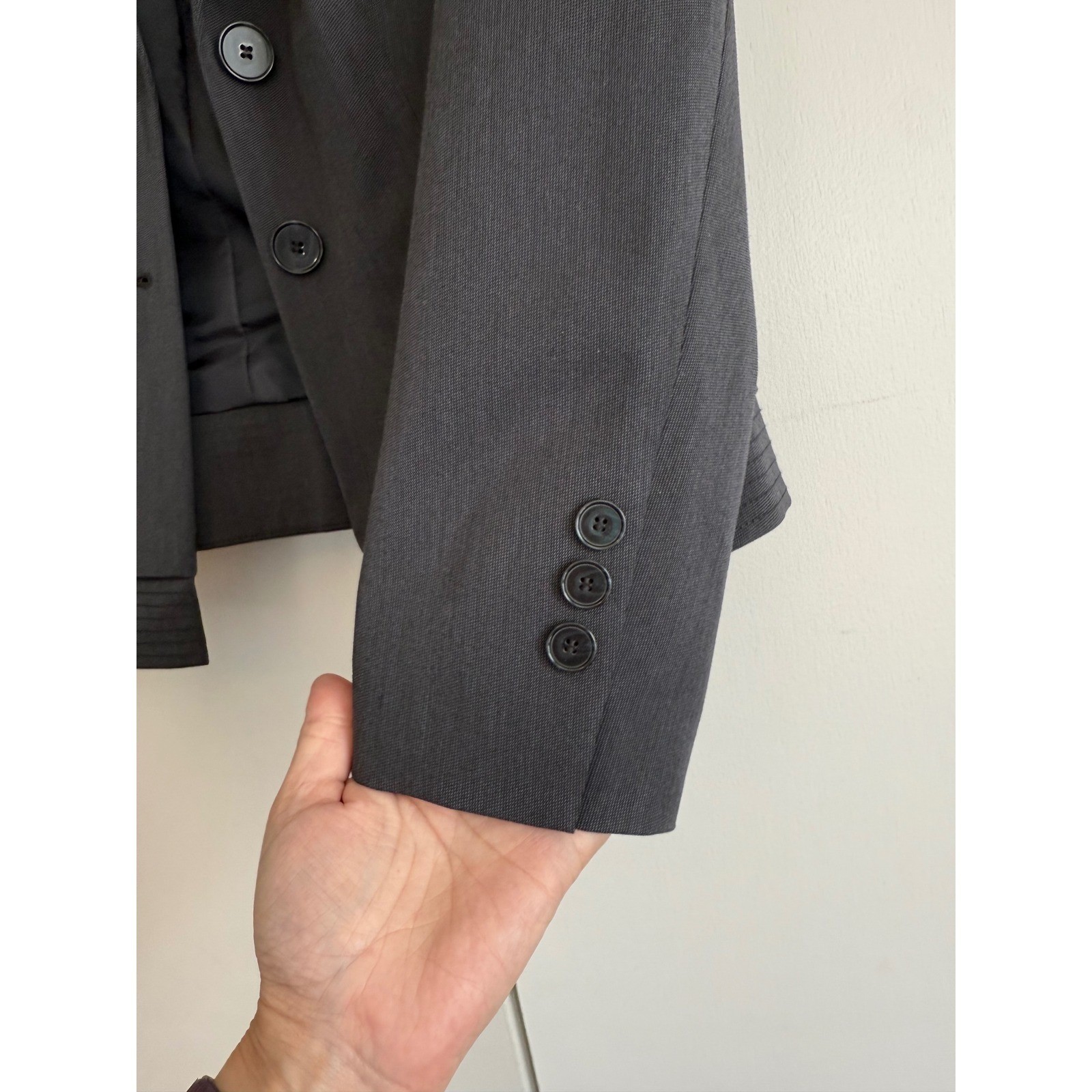 Halogen Womens Gray Two Button Blazer Jacket Size… - image 5