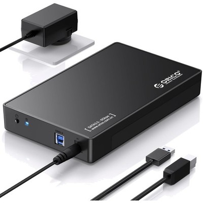 External Hard Drive Enclosure for 3.5/2.5 Inch SATA Hard Drives/SSD Up to 20 ...