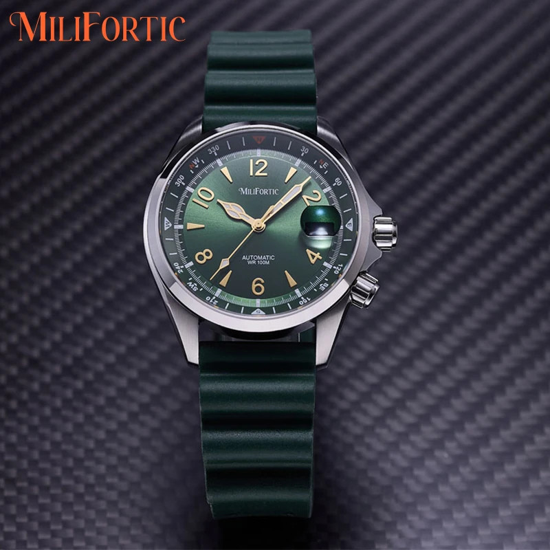 Milifortic S089 Alpinist Homage 39.5mm NH35 Auto Watch Men Compass