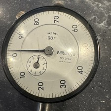 Mitutoyo No. 2904 Dial Indicator .001 Graduation Made in Japan For Parts