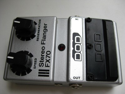 Vintage DOD FX70 Stereo Flanger Electric Guitar Effect Pedal USA