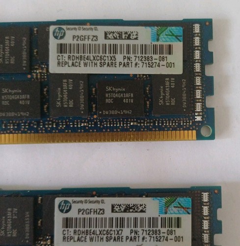 4 x SK Hynix HMT42GR7AFR4C-RD PC3-14900R 16GB ECC Server Registered Memory 64GB - Picture 5 of 5