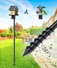 Heavy Duty Bird Feeder Pole - 60 Inch Adjustable 1 Inch Metal Bird House Pole wi
