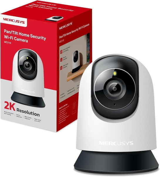 MERCUSYS MC210 2K 3MP Internal Wi-Fi Camera, 360° Surveillance Camera, Night 