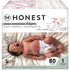 80 Count The Honest Company Clean Conscious Diapers  Plant-Based, Sustainable 