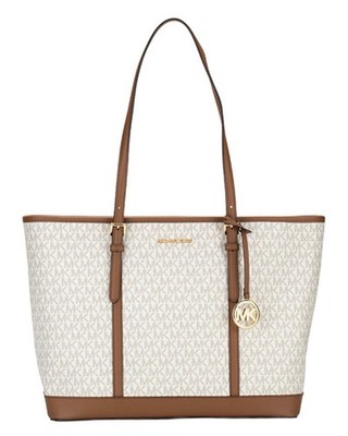 Michael Kors Damen Tasche Handtasche Shopper Jet Set Travel LG  Shldr  Braun neu