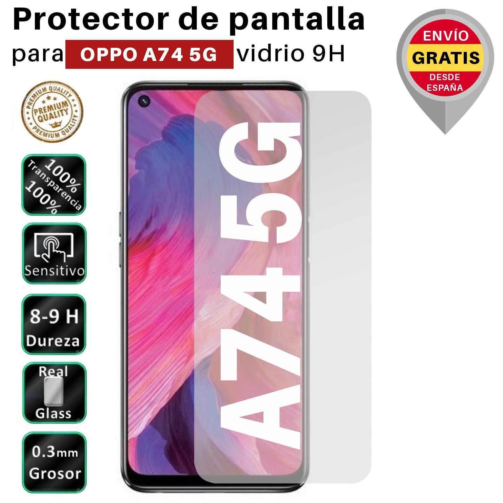 Protector de Pantalla para Oppo A74 5G Cristal Templado Vidrio 9H Premium