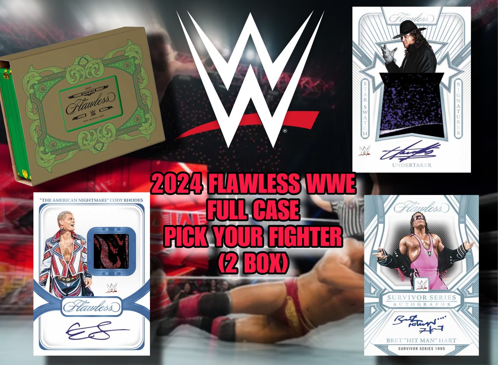 Captain Lou Albano 2024 FLAWLESS WWE PYF CASE BREAK (2 BOX)
