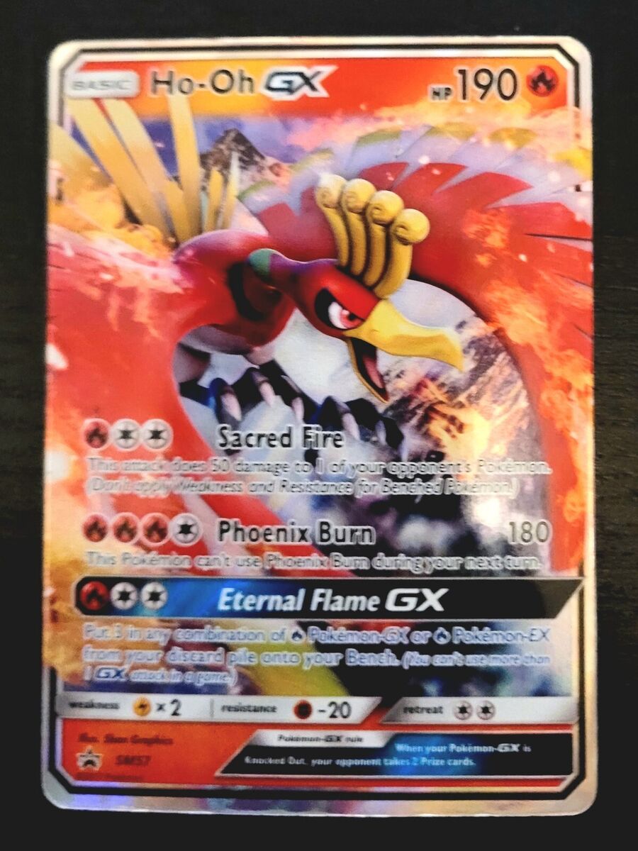 Pokemon Black Star Promo Card: HO-OH GX - SM57 - Ultra Rare Holo