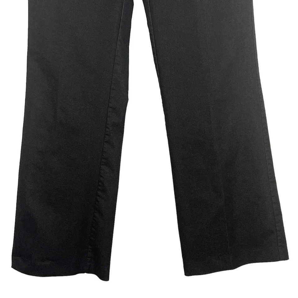 PANTALONES CHINOS RECTOS DELANTEROS PLANOS ELÁSTICOS NEW YORK & COMPANY NEGROS 4 PROMEDIO USADOS EN EXCELENTE ESTADO Foto 3 de 4