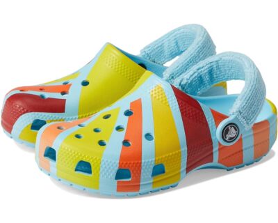 写真 NEW Crocs Sensory Classic Terry Cloth Clog (Little Kid/Big Kid