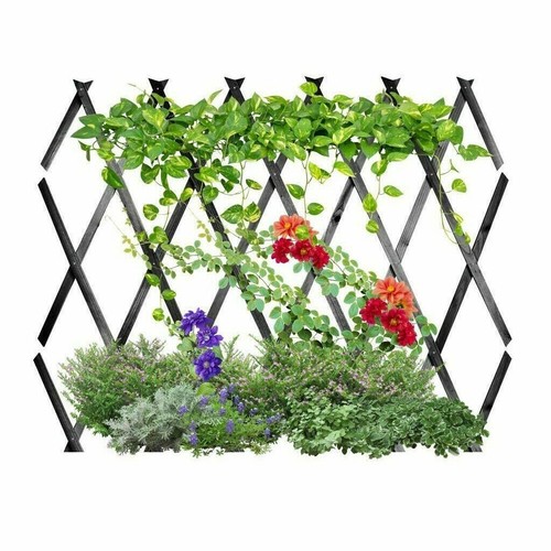 6ft Expanding Wooden Wood Trellis Climbing Plants Fence Panel Screening Lattice - Picture 3 of 16
