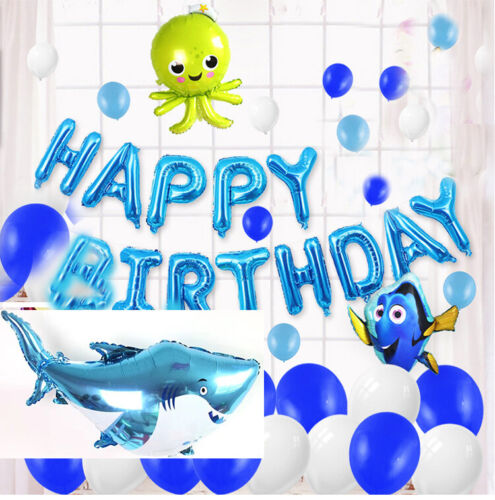 Happy Birthday Decorations Set Theme Party Supplies Banner Balloons for All Ages - Picture 30 of 30
