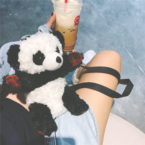 cute plush toy lovely cartoon panda crossbody bag shoulder bag kid girl gift 1pc - Bild 3 von 5