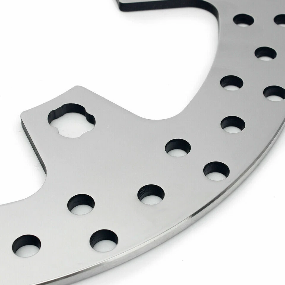 Rotores de freno delanteros traseros pulidos de 11,8" pastillas Road King FLHR Street Glide Enforcer Foto 3 de 4