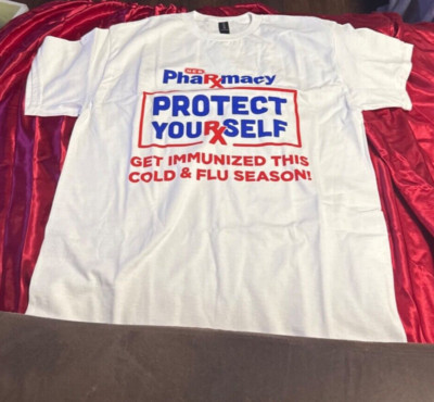 H.E.B Pharmacy Protect Your Self This  Cold & Flu Season T Shirt Size M