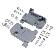 20PCS Grey D-Sub DB9 9Pin Plastic Hood Cover for 9 Pin or 15 Pin Connector New