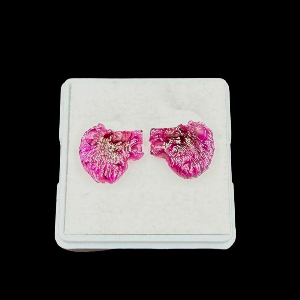 Natural Tourmaline Tiger Carved Loose Gemstone For Jewelry Making Tiger Carving - Image 4 of 4