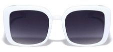 Wholesales 12 Pair White Squared Butterfly Fashion Sunglasses