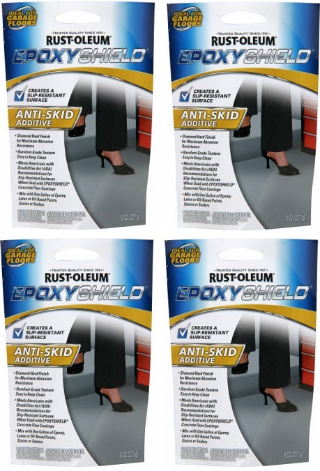 4) Pk Rust-Oleum 279847 Epoxy Shield 3.4 oz Anti Skid Anti Slip