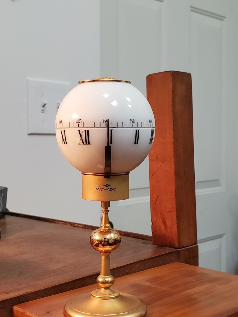 Rare and Unusual Imhof - Movado Globe Clock | eBay