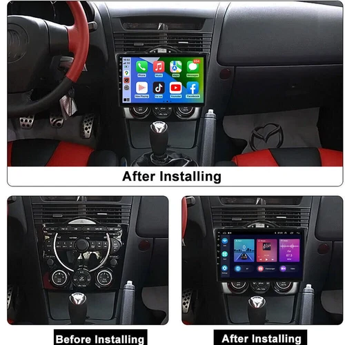 Radio estéreo para automóvil Mazda RX-8 2003-2008 Apple Carplay Android 13 GPS NAVEGACIÓN FM - Imagen 5 de 16