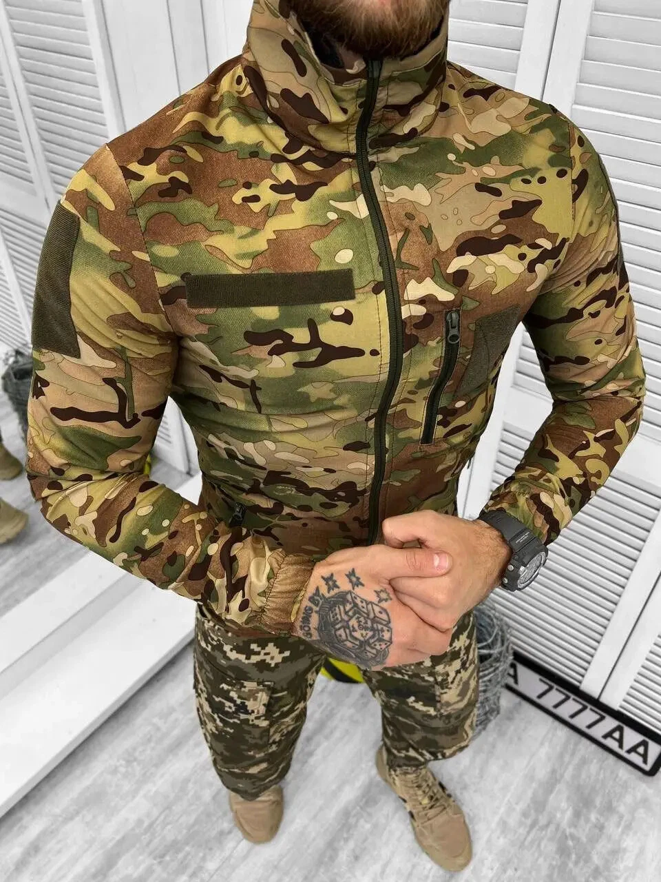 Windbreaker raincoat multicam, tactical windbreaker summer ZSU, summer windbreak
