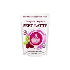 Organic Beet Latte with Goji Berry Cinnamon Ginger Black Pepper Powder 8 oz