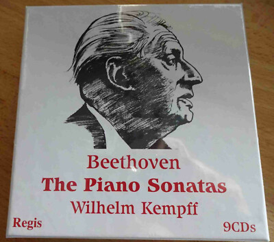 Beethoven: 32 Klaviersonaten (1951 - 1956) - Wilhelm Kempff, Regis 9CD Box, OVP