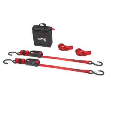 ACEBIKES Ratchet Pro 2-Pack Motorrad-Sicherung Spanngurte